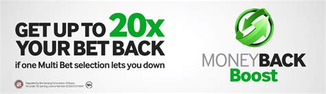 Money Back Boost I Get up to 20x your bet back I Betway.